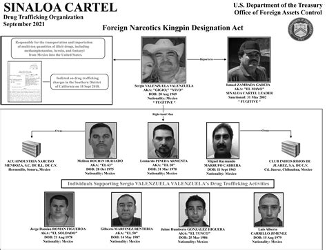 how many members are in the sinaloa cartel